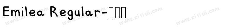 Emilea Regular字体转换